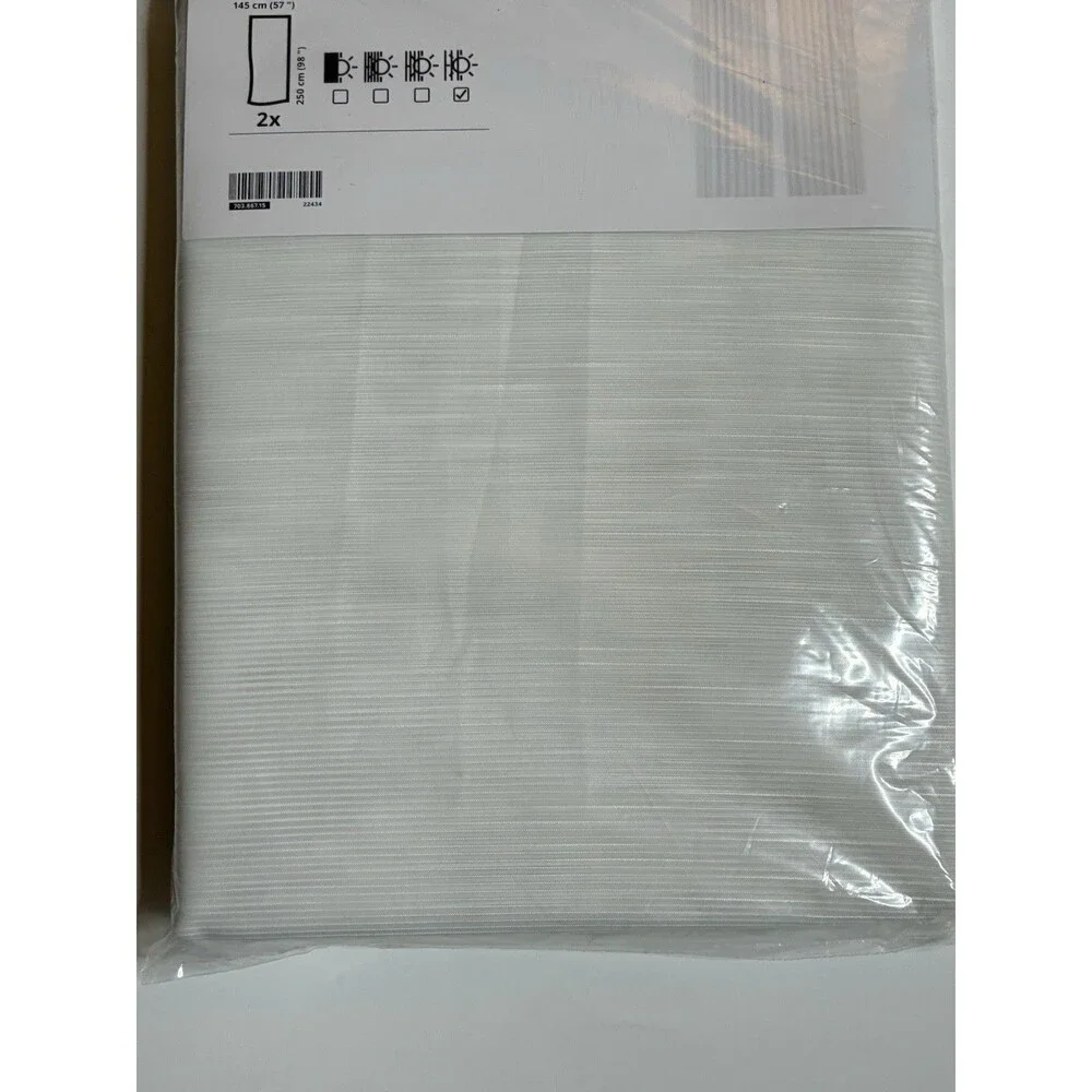 1 Pair Ikea Gjertrud Sheer Curtains 2 Panels 57
